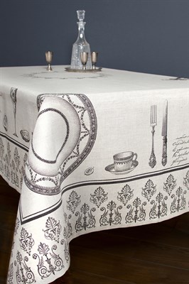 Льняная скатерть 