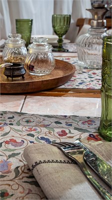 Салфетка подтарельная льняная 